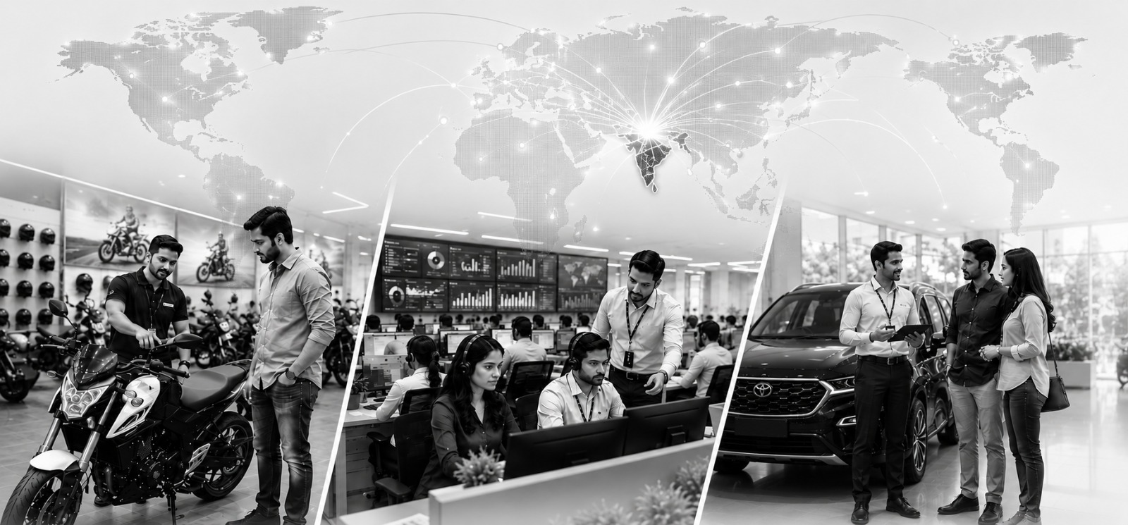 Sales teams across a large, distributed network